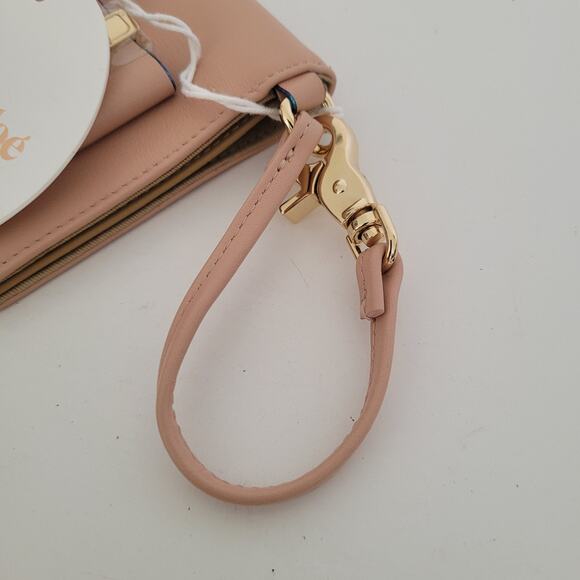 See By Chloe Rosita Powder Card Wallet Logo Small Bifold Cow Leather Bow New - Picture 5 of 7